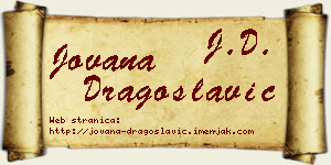 Jovana Dragoslavić vizit kartica